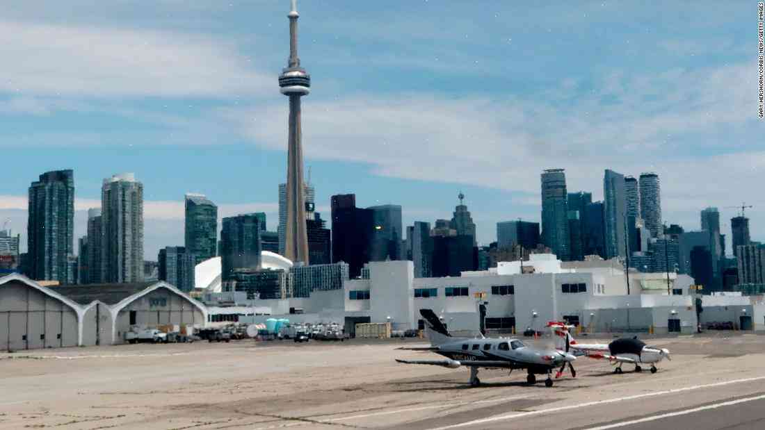 Toronto police arrest two people after a suspicious bag is found at airport